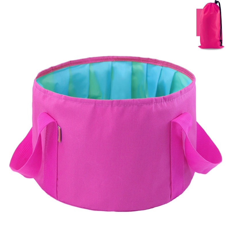 Multi-Purpose Outdoor Travel Portable Folding Bucket Foot Bucket Washbasin Camping Bucket Enlarged