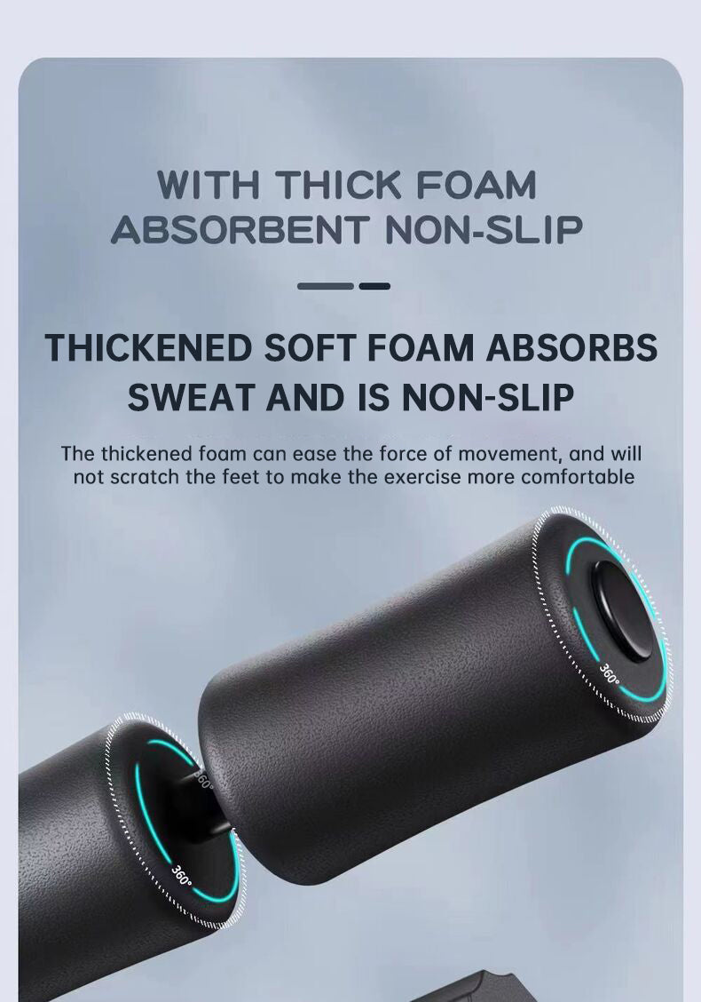 Portable Self-Suction Sit-up Bar Abdominal Core Trainer Movement Auxiliary Device Adjustable Sit Up Assistant