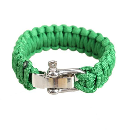 Adjustable Parachute Cord Tough 7-Strand Rope Bracelet Outdoor Survive Tool