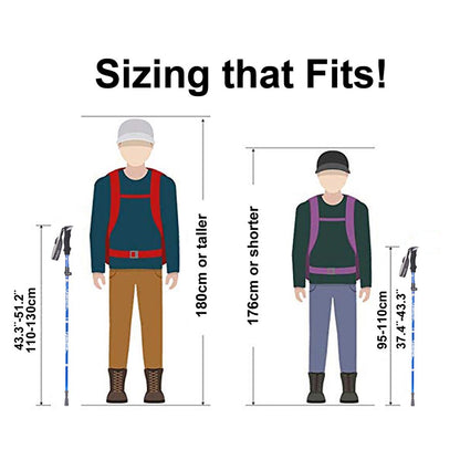 Anti Shock Walking Stick Telescopic Baton Trekking Stick Ultralight Aluminum Alloy Tactical Walking Canes 5-Section 1Piece