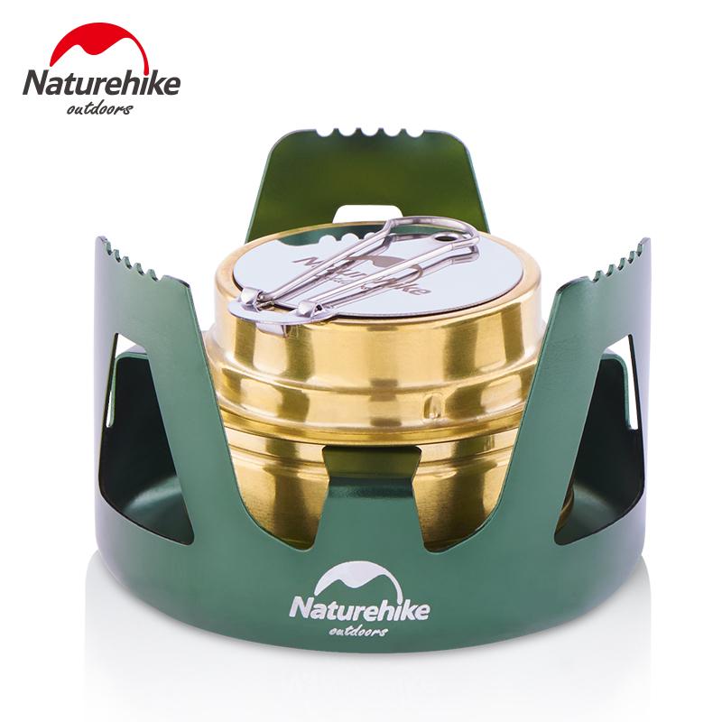 Naturhike Brand Stainless Steel Picnic Solid Alcohol Stove Mini Stove kamp malzemeleri Ultra-light Outdoor Camping
