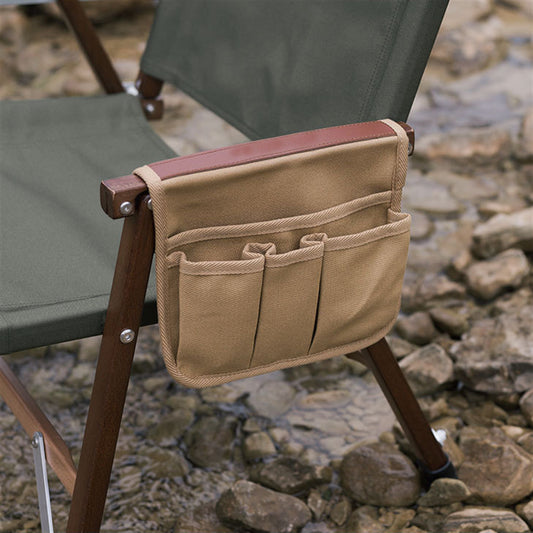 Outdoor chair armrest hanging bag Outdoor camping side multifunctional storage bag