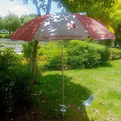 Plastic Adjustable Umbrella Base, Sun, Beach, Terrace, Sand, Ground Fixing Tools (Anchor Bracket, Spiral Tool, Tip Part), 1 Pc