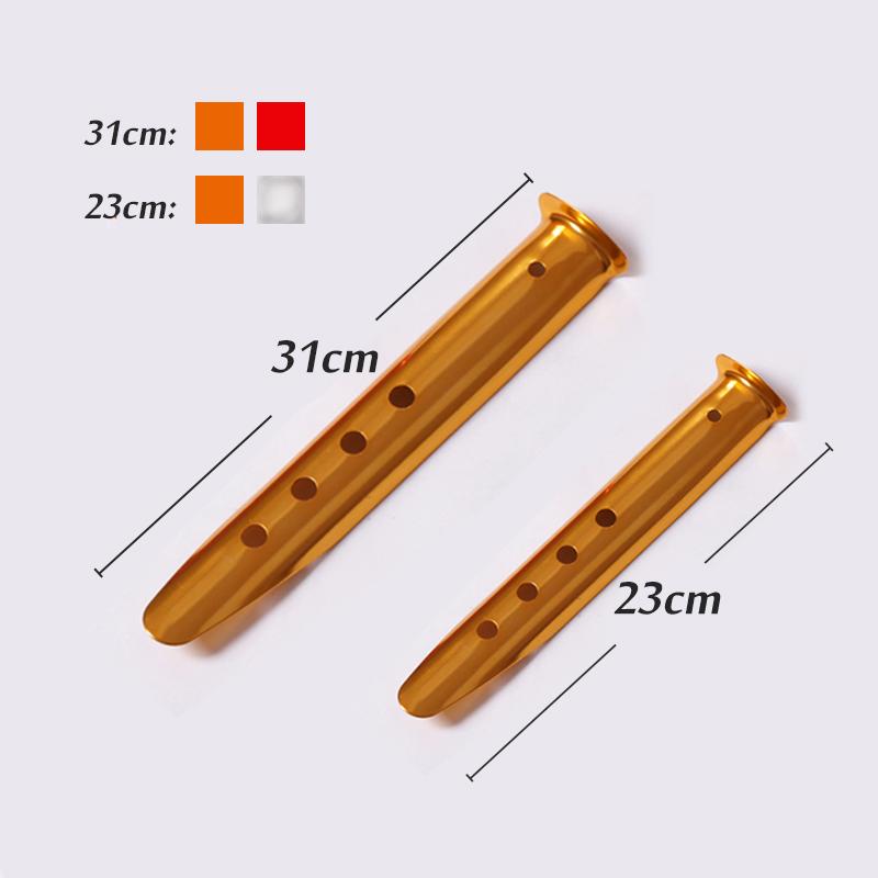 Shine trip 5pcs Outdoor Aluminum Alloy Sand Tent Peg Nail Ground Tent Stake Special For Sand Beach Camping Equipment Tents Building 23/31cm