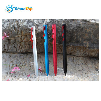Shinetrip 6pcs/lot adjustable touch point aluminum alloy tent pegs Multi tooth  Super light stake camping tent accessories