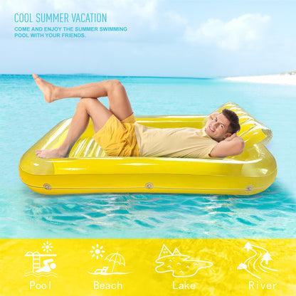 Portable Outdoor Swimming PVC Air Mattress