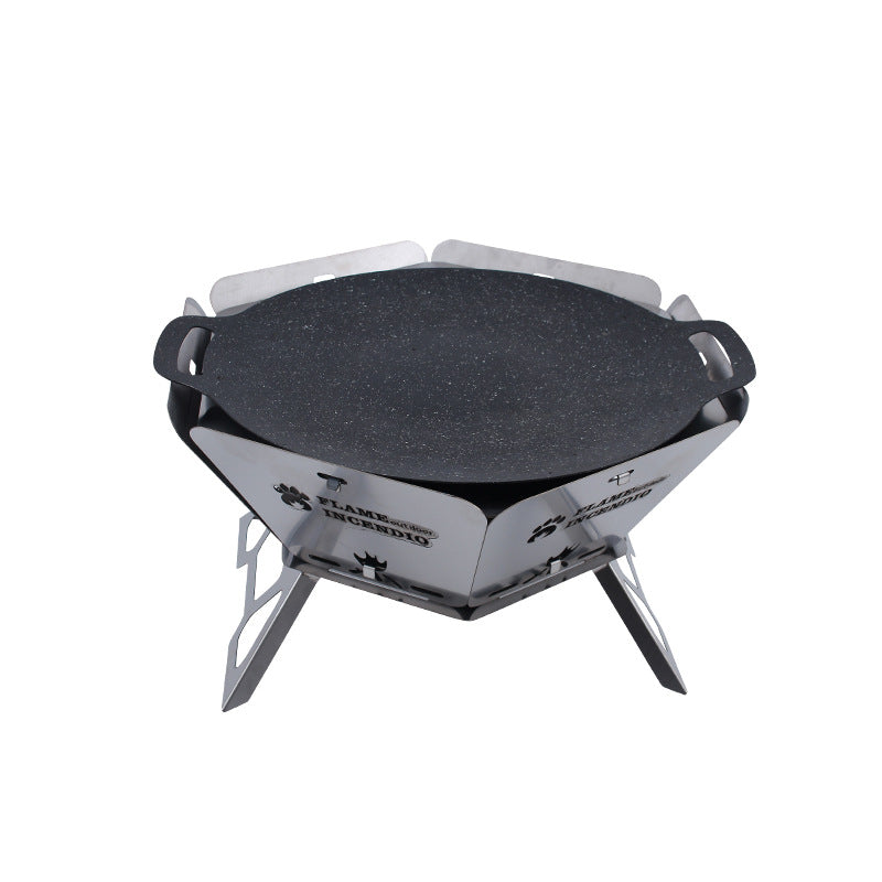 Portable Kebabs Outdoor Camping Charcoal Barbecue Grill