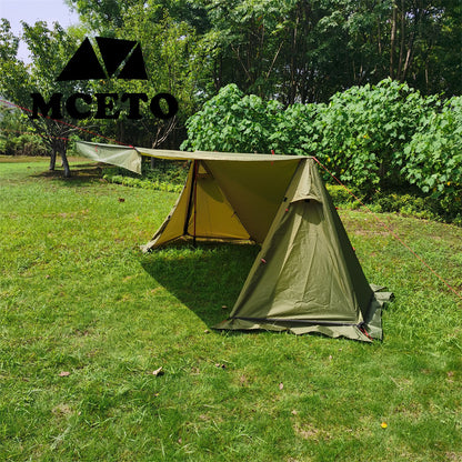 Lightweight Shelter With Snow Skirt Cold Protection In Winter Wild Camping Pyramid Tent