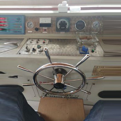 Stainless Steel Yacht Accessories Steering Wheel