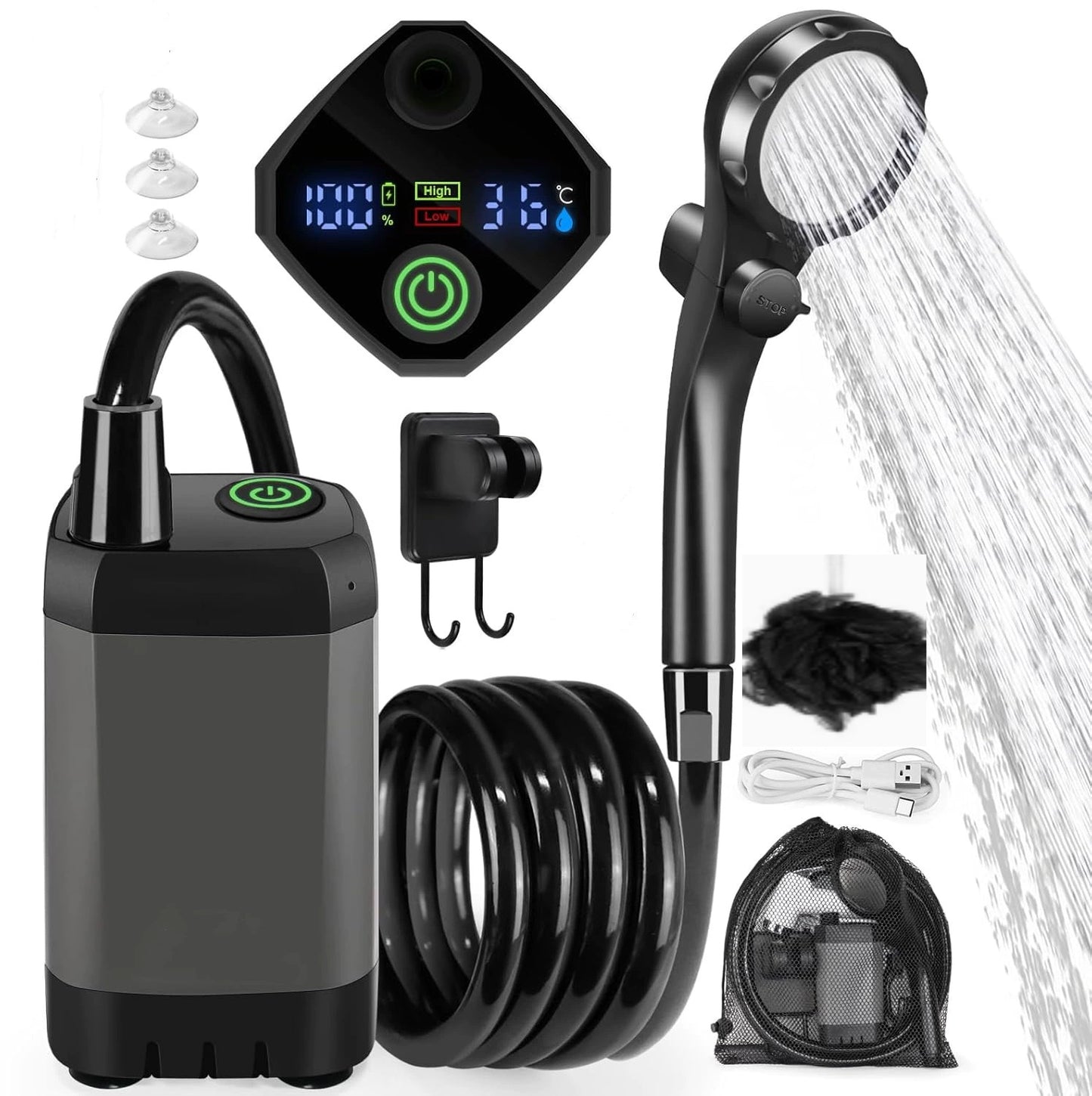 Outdoor Camping Car Wash Electric Shower