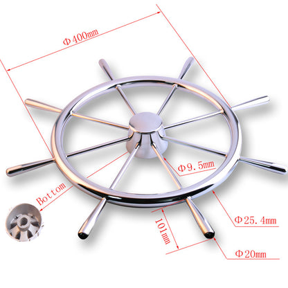 Stainless Steel Yacht Accessories Steering Wheel
