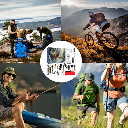 Survival Advent Calendar Set - 24-Day Christmas Countdown Calendar, 24 Days Of Camping Survival Gear - A Must-Have For Outdoor Adventure Enthusiasts And Wilderness Survival Supplies