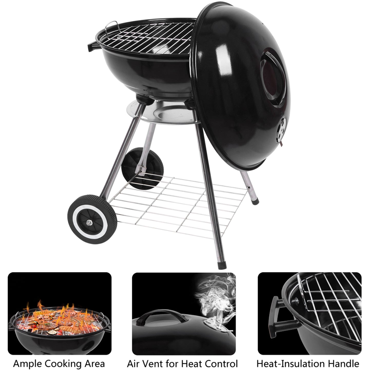 18in Enamel Spherical N001 Carbon Oven