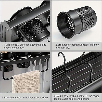 Wall Mounted Cutlery Rack And Camping Kitchen Rack With Spice Rack,Please Note That This Product Is Shipped By Yourself For The Average Shipping Cost