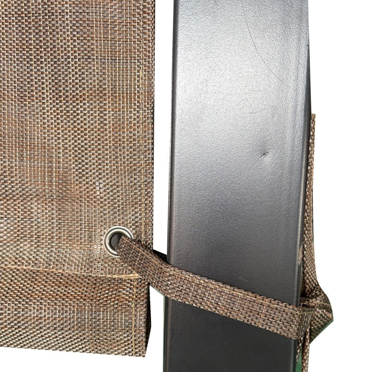 Outdoor Pergola Sun Shade Cover Cloth Patio Canopy HDPE Permeable With Grommets -13' X 7.7', Brown