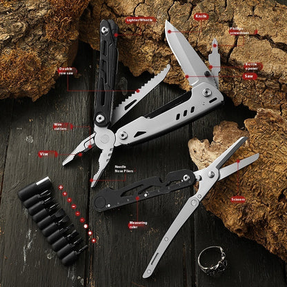 Outdoor Disassembly Portable Multi-function Storm Pliers Folding Pliers