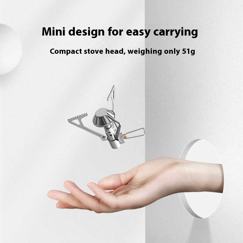 Mini Folding Integrated Stove Outdoor Ultra-light Gas Furnace Portable Picnic Stove