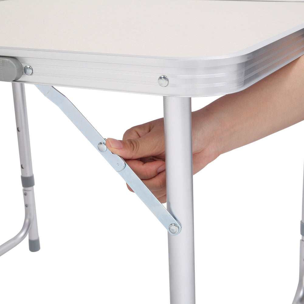 6ft Silver Outdoor Folding Table Aluminum Alloy Rectangular  50kg