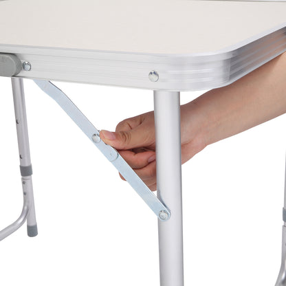 6ft Silver Outdoor Folding Table Aluminum Alloy Rectangular  50kg