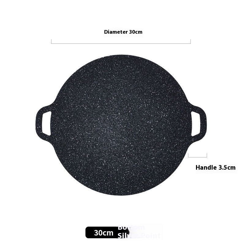 Japanese Medical Stone Barbecue Plate Household Non-stick Smoke-free