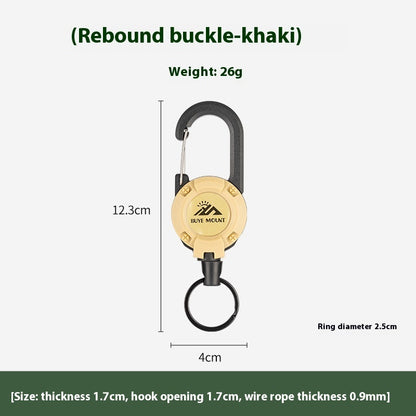 Outdoor Camping Tactical Easy Pull Retractable Buckle