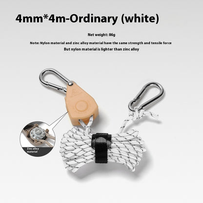 Outdoor Pulley Adjuster Tent Fixator