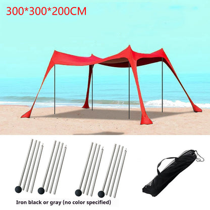 Beach sun shade arbor