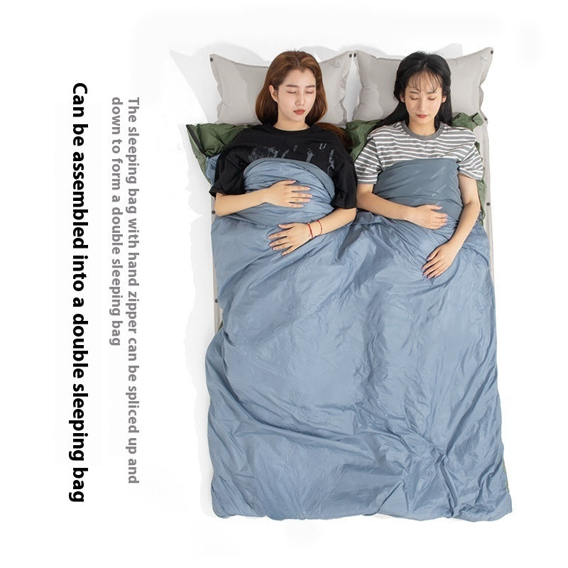 Summer Envelope Thin Sleeping Bag Outdoor Camping Travel Separate Dirty Quilt Portable