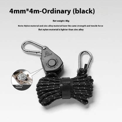 Outdoor Pulley Adjuster Tent Fixator