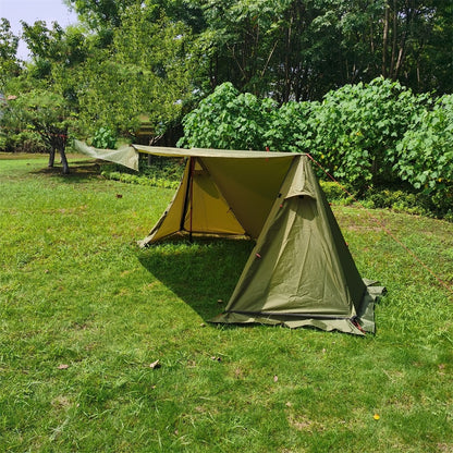 Lightweight Shelter With Snow Skirt Cold Protection In Winter Wild Camping Pyramid Tent