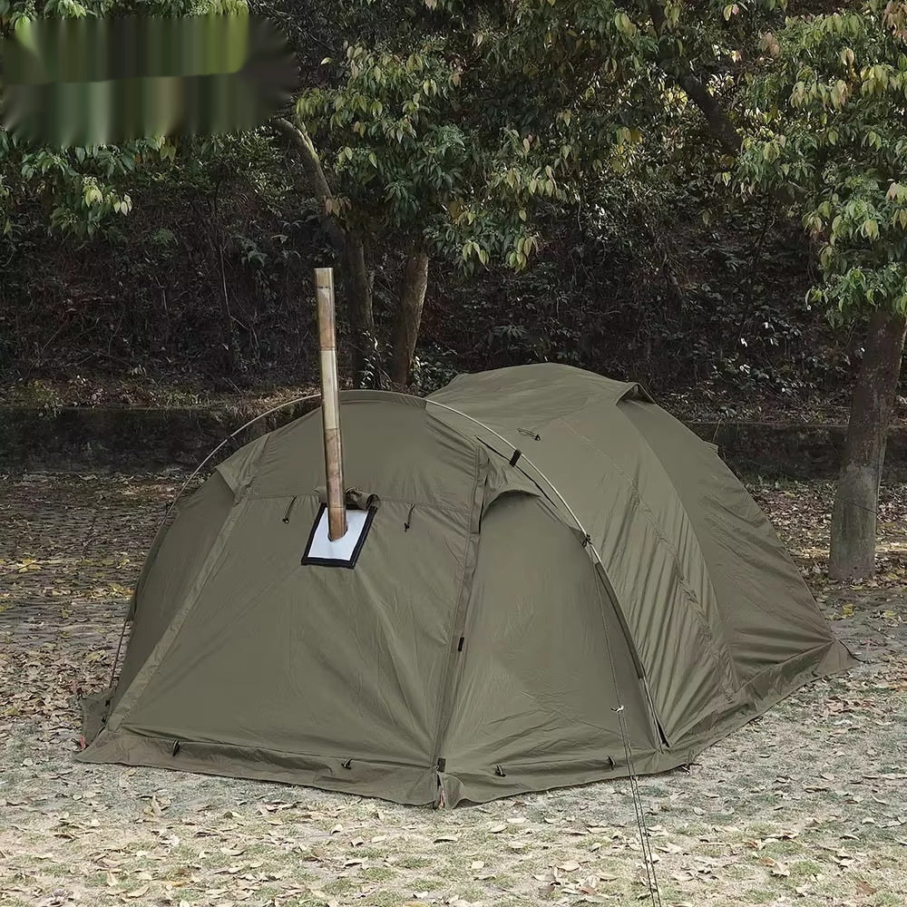 Outdoor Camping Tunnel Tent With Extendable Dome
