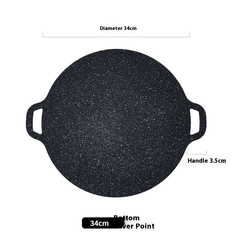 Japanese Medical Stone Barbecue Plate Household Non-stick Smoke-free