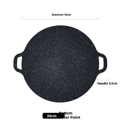 Japanese Medical Stone Barbecue Plate Household Non-stick Smoke-free