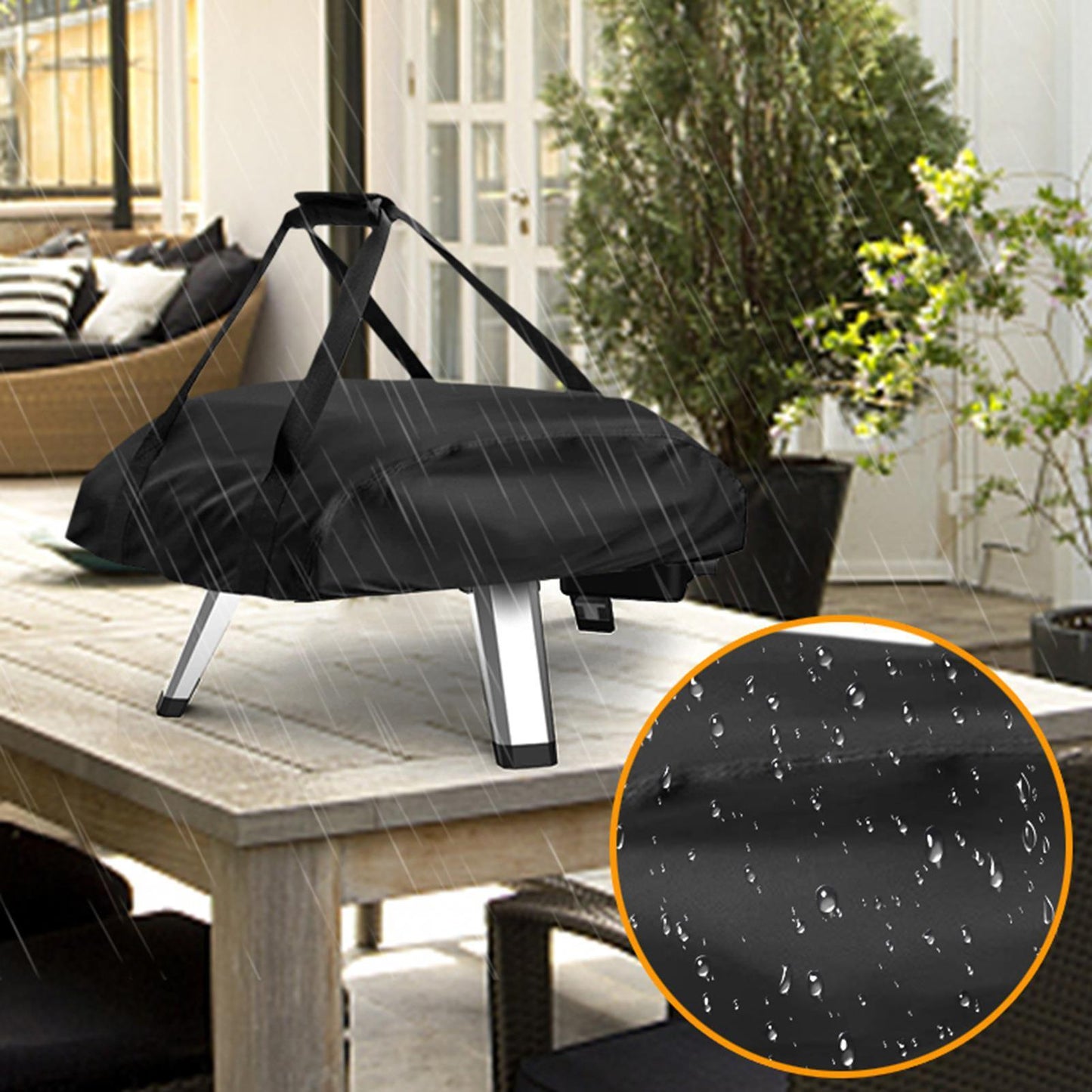 Outdoor Portable Waterproof Oven Dust Cover