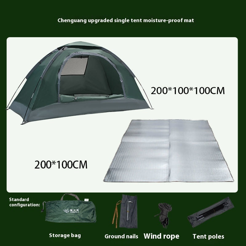 Outdoor Manual Tent Outdoor Camping Single Person Portable Simple Sun Protection Anti Mosquito Park Indoor Beach