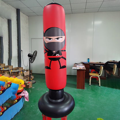Leather Pattern Inflatable Boxing Column Tumbler Children's Vertical Fitness Vent Toys