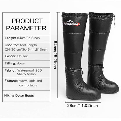 Camping Down Socks Sleeping Bag Socks Kamperbox Sleeping Bag Down Boots