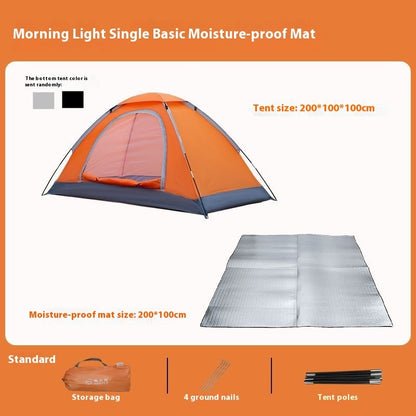 Outdoor Manual Tent Outdoor Camping Single Person Portable Simple Sun Protection Anti Mosquito Park Indoor Beach