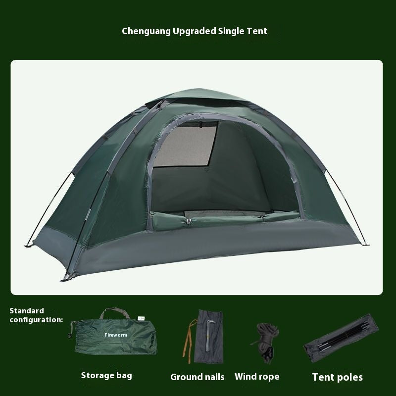 Outdoor Manual Tent Outdoor Camping Single Person Portable Simple Sun Protection Anti Mosquito Park Indoor Beach