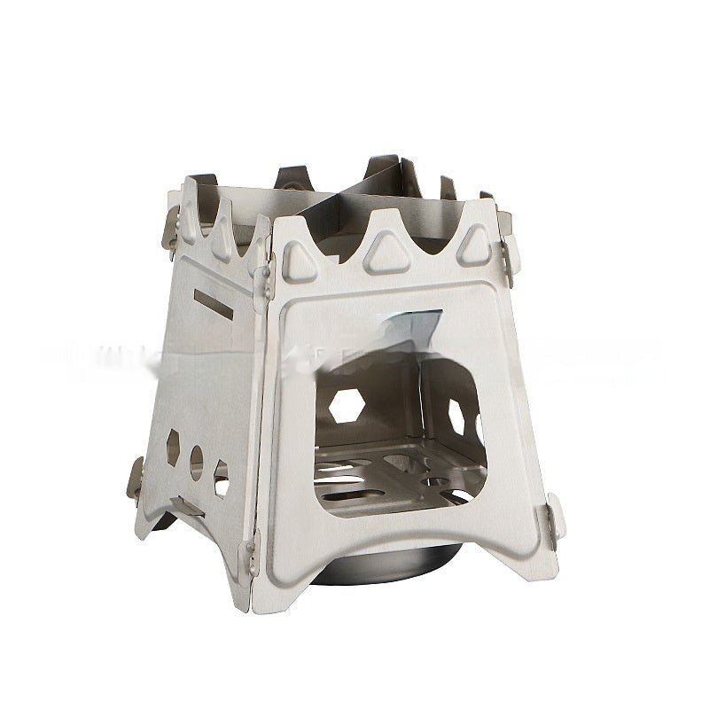 Outdoor Stainless Steel Square Firewood Stove
