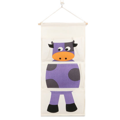 Youhan Animal Hanging Bag Zakka Cotton And Linen Cartoon Hanging Bag Storage Bag Behind The Door Shopping Bags Wall Decoration Hanging Bag