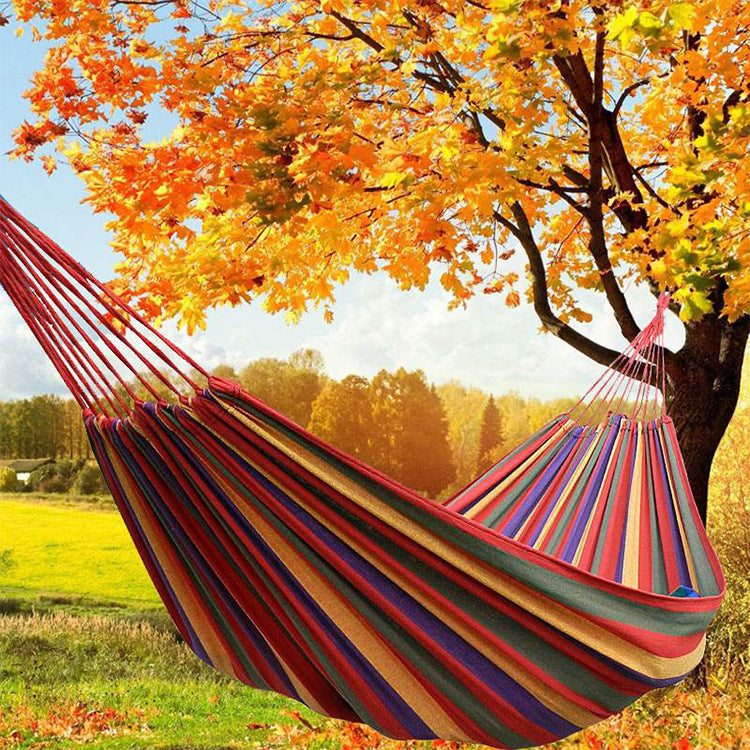 Outdoor Thickened Canvas Leisure Hammock