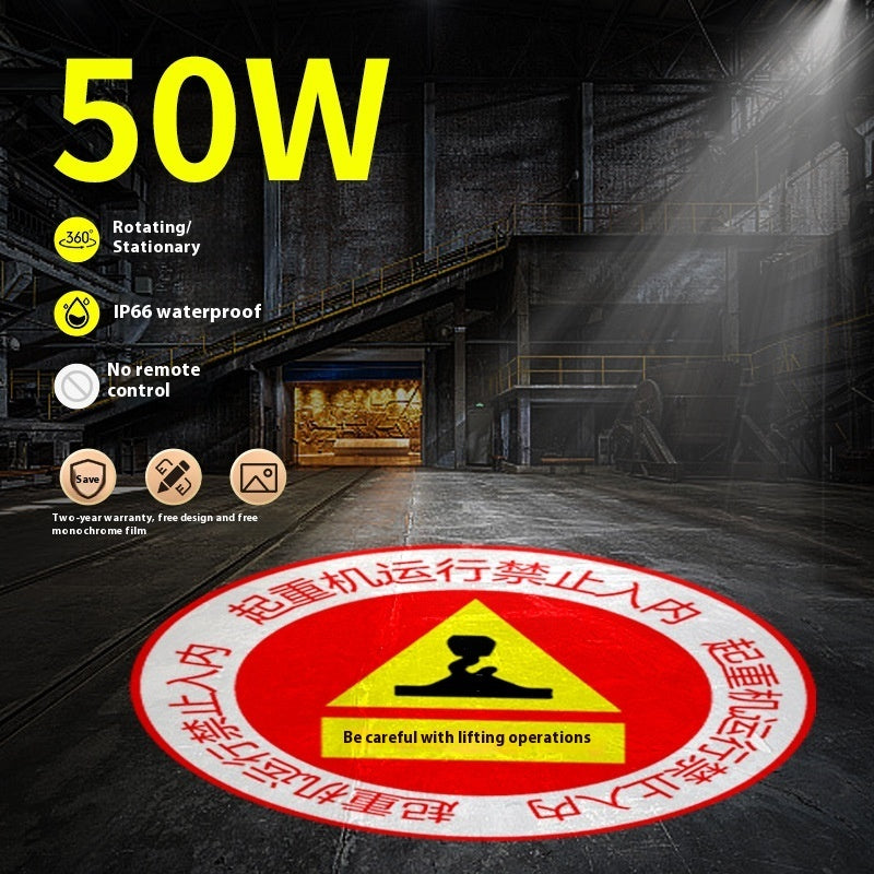 Led Industrial Projection Lamp Door Head Outdoor Projection Advertising Spotlight