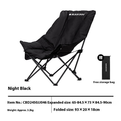 Camping Recliner Portable Thickened Stool Beach Chair Outdoor Folding Chair