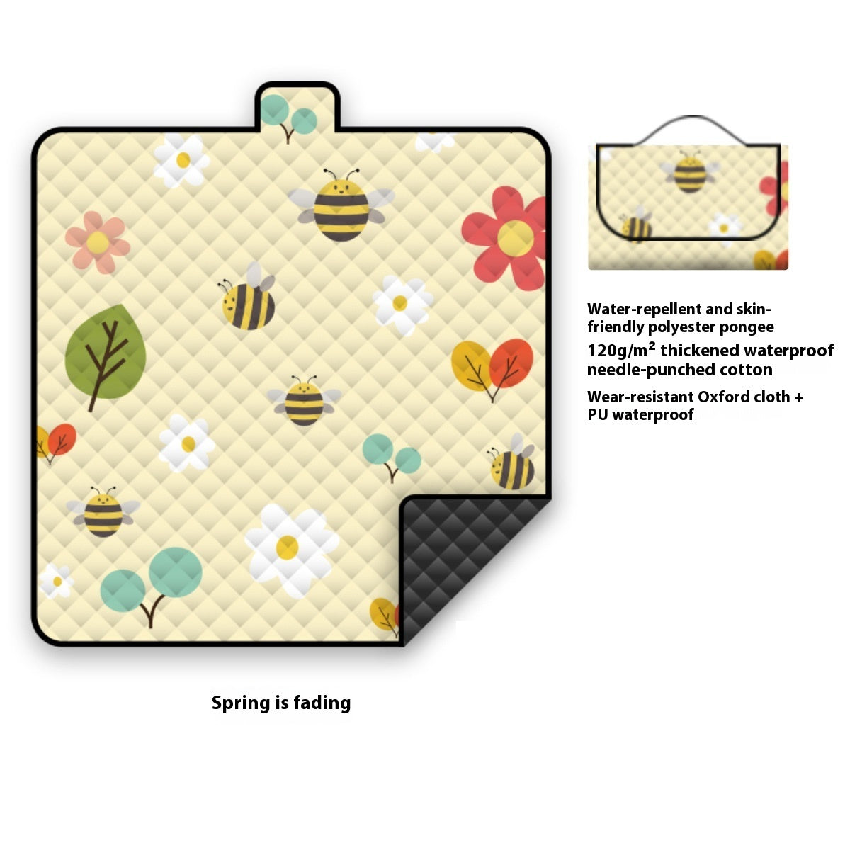 Outdoor Waterproof Moisture-proof Machine Washable Children Cartoon Oxford Cloth Picnic Mat