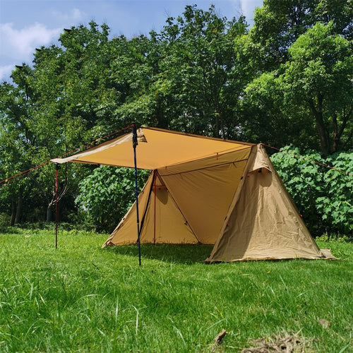 Lightweight Shelter With Snow Skirt Cold Protection In Winter Wild Camping Pyramid Tent