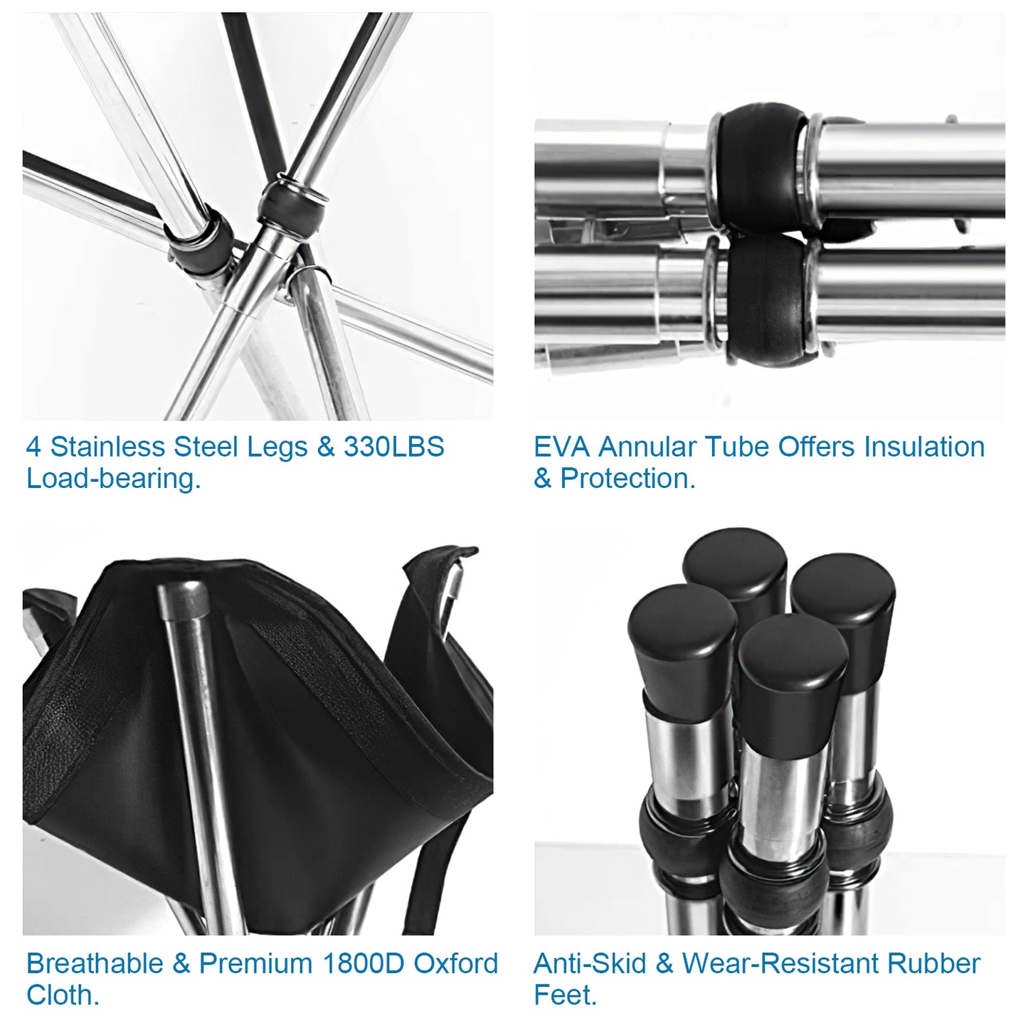 1Pc Foldable Camping Stool Retractable Portable Folding Chair Easy Setup Lightweight Backpacking Stool Carry Bag Fishing Camping Hiking BBQ