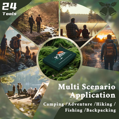 Men's Calendar Survival Kit 24-Day Christmas Countdown Emergency Survival Gear, Gift For Teens And Adults