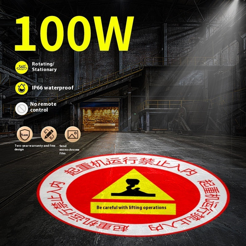 Led Industrial Projection Lamp Door Head Outdoor Projection Advertising Spotlight