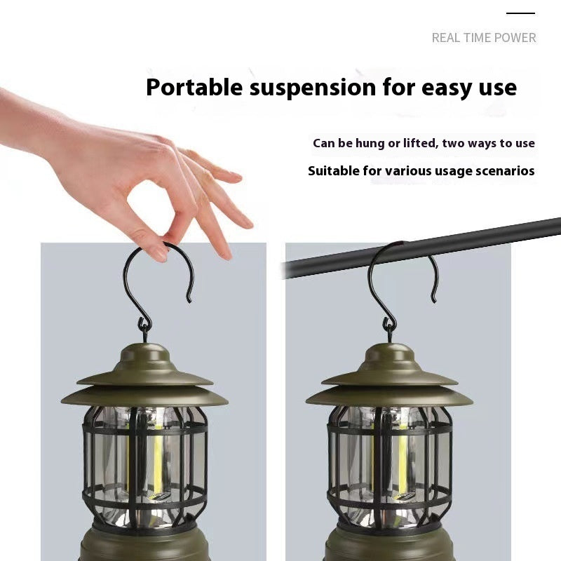 Portable Head Lamp Super Bright Portable Camping Barn Lantern Lamp For Booth